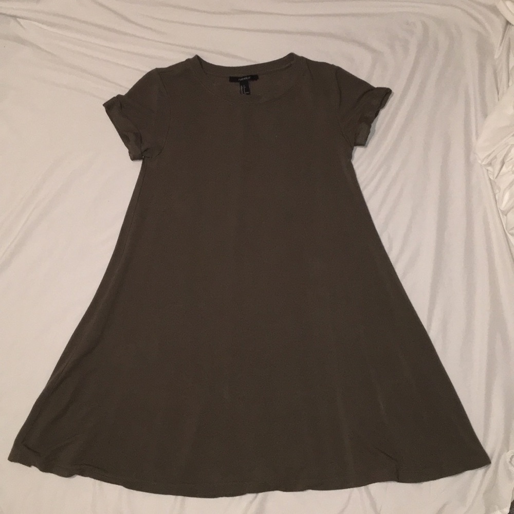 Camo Green T-shirt Dress